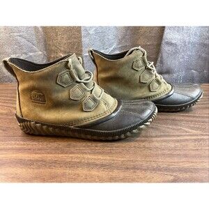 Sorel Boots Womens 10 Out N About Plus Waterproof Duck Bootie NL3069-245 Brown